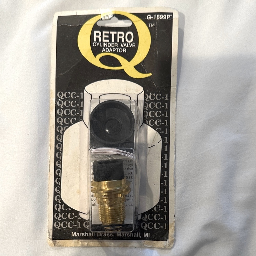 Retro Q Propane Cylinder Valve Adapter G-1899P Marshall Brass